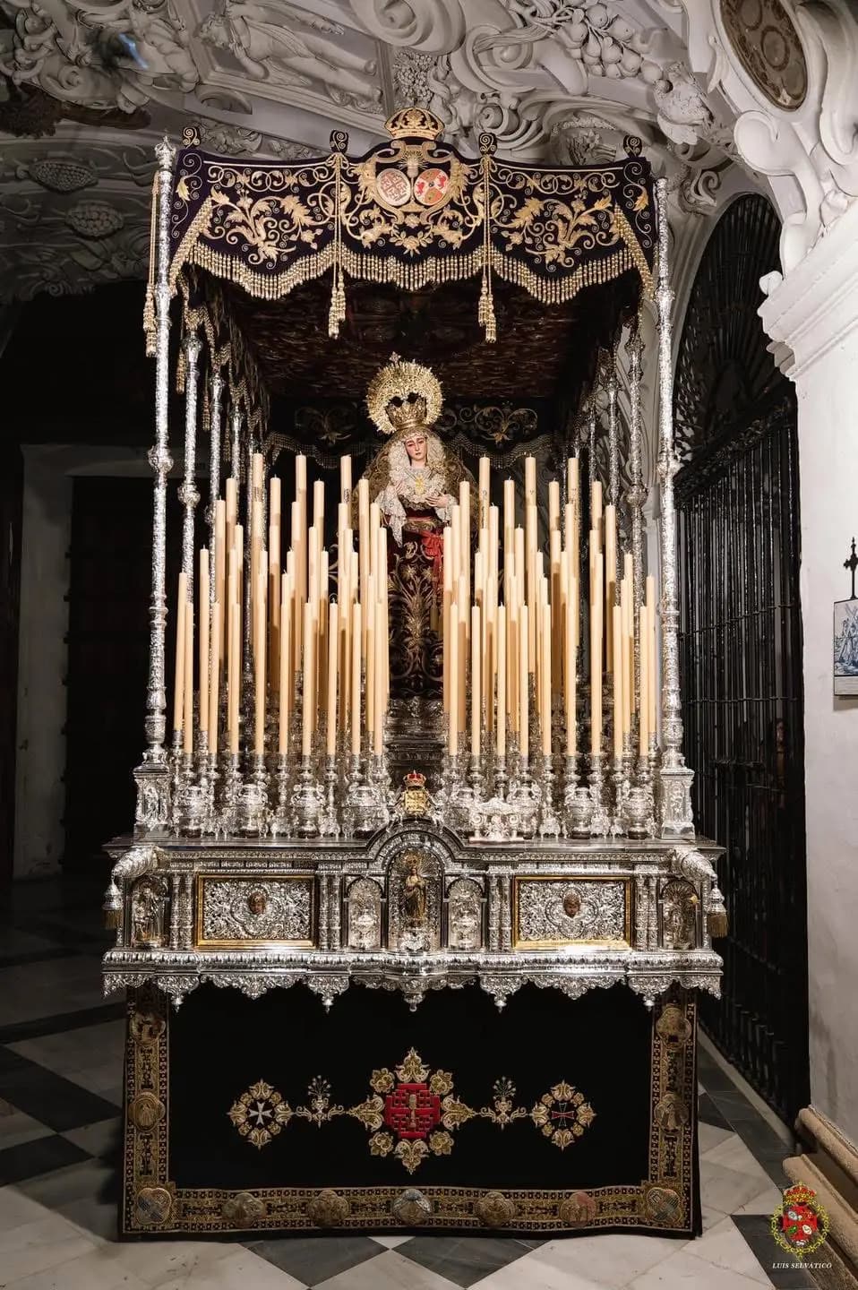 Paso de palio de Nuestra Señora del Subterráneo de la Hermandad de la Sagrada Cena