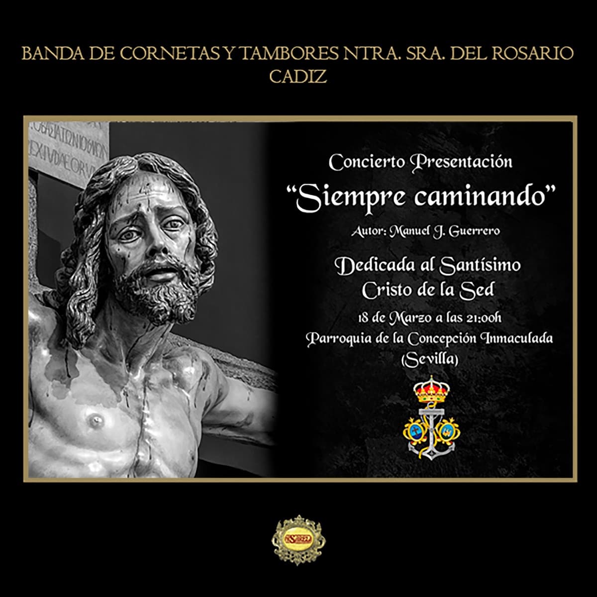 Carátula de «Siempre Caminando» de Rosario de Cádiz