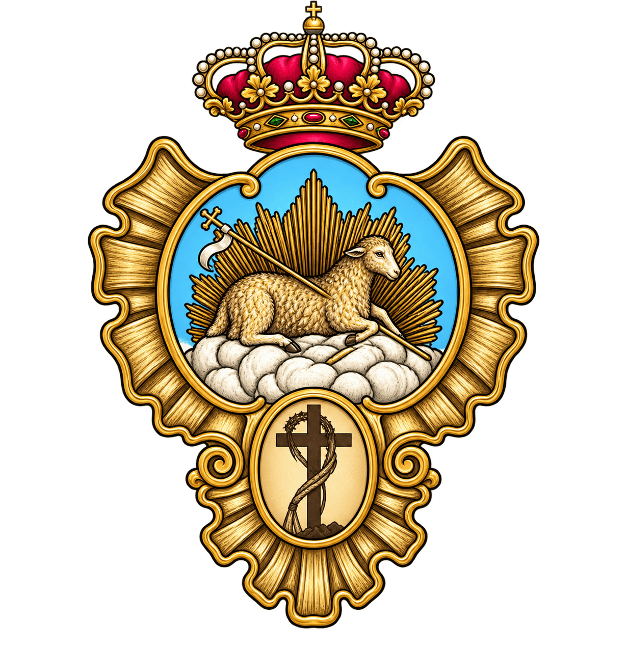 Escudo de Divina Pastora de Santa Marina