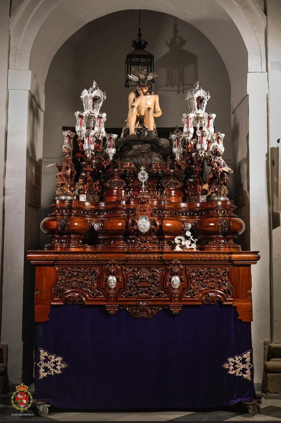 Paso del Santísimo Cristo de la Humildad y Paciencia de la Hermandad de la Cena de Sevilla